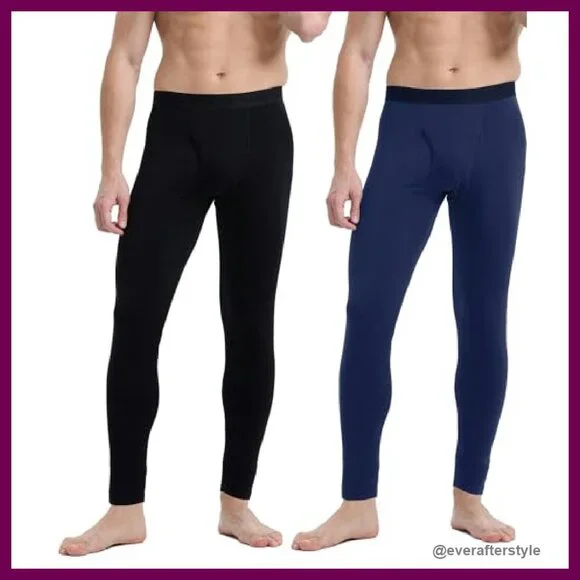 Men's Thermal Underwear Long Johns Heavyweight Base Layer Pants Soft Lining